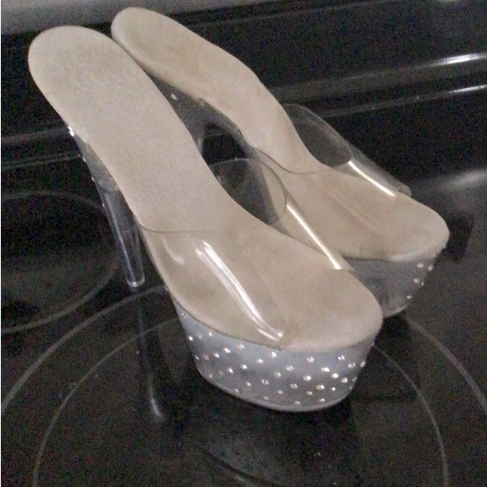 Pleaser Stardust 701 grey ombré